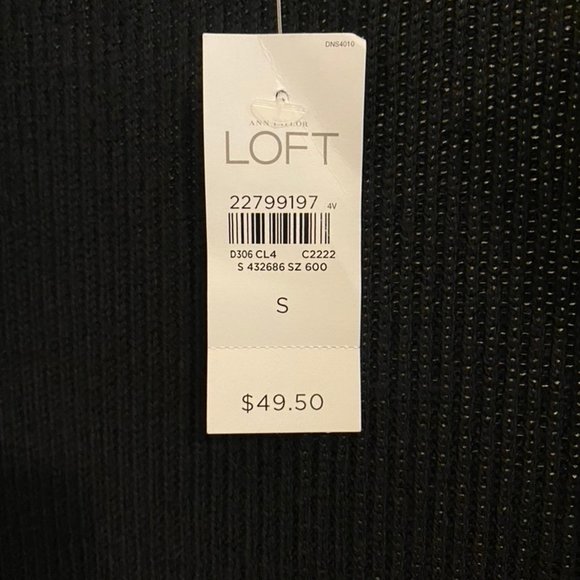 NWT: LOFT cardigan sweater - Black ($25) - Picture 3 of 10